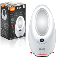 Ventilador sin Aspas RAF R.958 de 70W, 3 Velocidades, Temporizador de 12H, Bajo Ruido, Amplio Rango de Suministro de Aire, Control Remoto para Hogar y Oficina