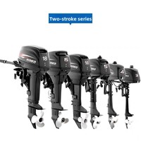 Moteur hors-bord HIDEA pour bateaux pneumatiques, moteur à essence 2 temps/4 temps, refroidissement par eau, EFI, démarrage électrique, 3-40 CV