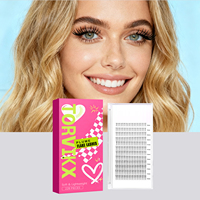 Faux cils TORVIKX légers en grappe unique, doux et pratiques, adhésif double effet, décoration naturelle longue durée