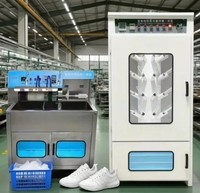 Nouvelle machine à laver les chaussures automatique commerciale en acier inoxydable pour la stérilisation des baskets en toile et en tissu maillé électrique