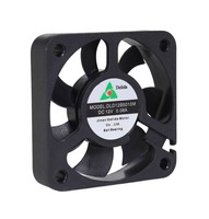 5012 Mini Geräuscharmer Axialer DC-Kühlventilator 50x50x12mm 24V/5V Gleit-/Kugellager PBT-Lüfterblätter 6500RPM OEM/ODM/OBM Unterstützt 5cm