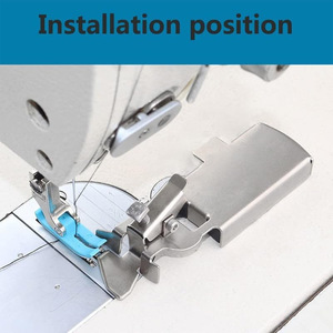Magnetic Seam Guide Stainless Steel Silver For <b>Sewing</b> <b>Machine</b> Straight Edge Positioner X021 - Product Image 3