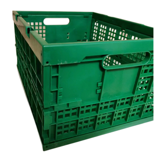 JOIN Supermarché empilable Affichage de légumes Panier pliant Expédition Conteneur de déménagement Stockage Boîte de roulement Caisses en plastique - Product Image 4