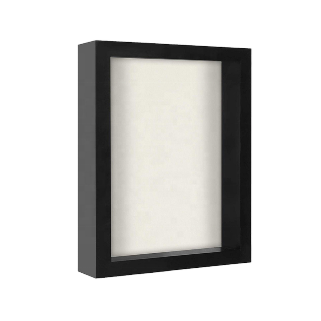Custom All-Black White MDF Wood 3D Wall Art Picture Frame Shadow Box UV Printed 8x10 12x16 6x8 Inches A3 A4 Photo Frame 3CM 5CM