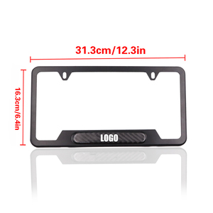 Chất Lượng Cao Carbon Grain Logo Kim Loại Tấm Giấy Phép Khung Bìa Đen Mới Tân Trang Sản Phẩm Ô Tô - Product Image 4