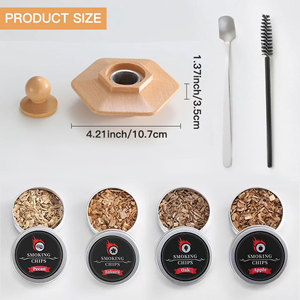 Kit <span class=keywords><strong>de</strong></span> <span class=keywords><strong>fumage</strong></span> pour cocktails et whisky, comprenant des <span class=keywords><strong>copeaux</strong></span> <span class=keywords><strong>de</strong></span> bois et des pierres à whisky, outils <span class=keywords><strong>de</strong></span> <span class=keywords><strong>fumage</strong></span> professionnels pour barman - Product Image 3