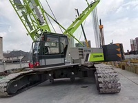 Grue mobile sur chenilles Zoomlion d'occasion de 100 tonnes, modèle ZCC1000H, pour levage en usine pétrochimique à Shanghai, Chine