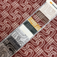 Textile de maison tissé durable personnalisé 100% polyester écologique fauteuil tissus d'ameublement spécial canapé rayure lin
