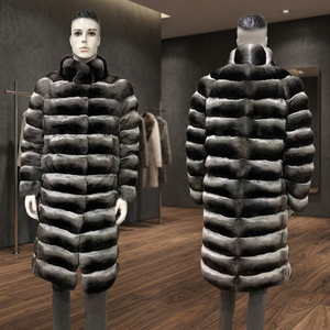 Abrigo de Piel Genuina de Alta Calidad para Hombre y Mujer, Estilo Largo, Cremallera Desmontable, Relleno de Plumas, Tejido Impermeable - Product Image 2