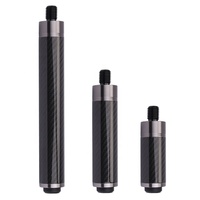 ZJCB-JD-001-1 Extension de queue de billard réglable en fibre de carbone et aluminium noir de 8 pouces P3/Mezz/Bullet Uni-Loc/Jacoby Bumper Box