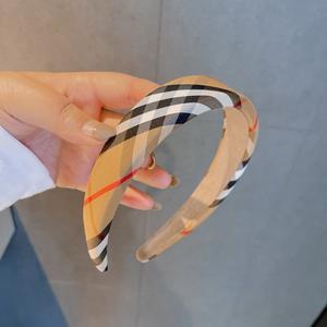 Women <strong>Fashion</strong> Luxury B Brand Plaid Printed Letter Fabric Headband Designer Square Headband Headwear for <strong>Girls</strong> <strong>Hair</strong> <strong>Accessories</strong> - Product Image 2