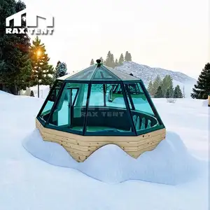 Finlandiya'da 5M cam Igloo Aurora Dome Arctic Resort