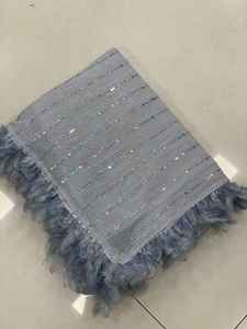 Elegante Sari Jari Importado con Blusa de Seda Bangry, Borde de Encaje de Plumas, Estilo Casual, Ropa de Ocasión India y Pakistaní - Product Image 2