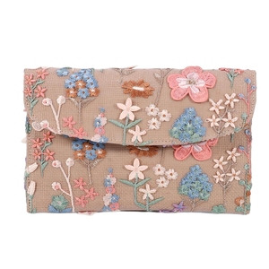 Women Delicate <b>Sequin</b> Embroidery Envelope Clutch Purse Formal Dressy Evening Handbag for Wedding Cocktail Parties - Product Image 4