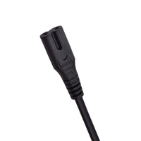 Câble d'alimentation double femelle IEC 60320 C14 à C13 + C7, rallonge d'alimentation multi-usages Y-Splitter, câble d'alimentation universel