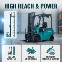 Chariot élévateur électrique industriel intelligent à batterie lithium-ion à charge rapide 1,5t pour opérations en entrepôt multi-shifts