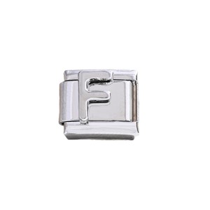 Silver Stainless Steel Letter Bracelet DIY Modular Charm Set Unisex Gift Jewelry - Product Image 5