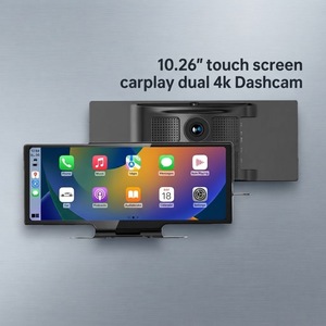 מסך מגע CarPlay בגודל 10.26 אינץ', מצלמת דרך כפולה קדמית 4K ואחורית 1080P, מערכת אנדרואיד אוטו, ניווט GPS, בלוטות', מערכת סטריאו לרכב - Product Image 1