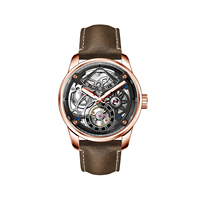 Pabrik OEM/ODM Desain Baru Jam Tangan Mekanik Tourbillon Vintage Petualangan Luar Ruangan Pria, Bercahaya, Tahan Air