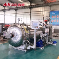 Nouvel autoclave à pulvérisation d'eau en acier inoxydable, certifié 3CE ASME, avec contrôle Siemens, économie d'énergie, stérilisateur alimentaire industriel pour