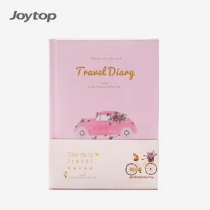 Ownday Benutzer definierte gedruckte Goldfolie Stempel Hardcover Journal Pink Cute Travel Diary Notebook
