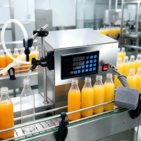 Petite machine de remplissage automatique électrique à tête simple ou double pour l'emballage de boissons et de jus