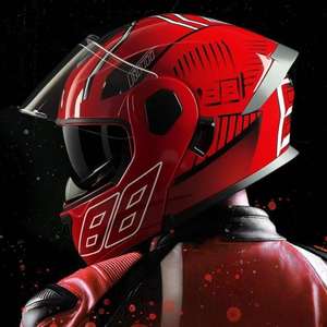 Casque Jet Personnalisé de Haute Qualité en ABS, Résistant aux Chocs, avec Double Visière, Haute Dureté et Design Coloré pour Course de Moto, <span class=keywords><strong>Prix</strong></span> d'Usine - Product Image 2