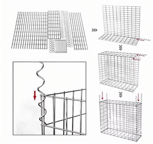 Caisse gabion hexagonale soudée galvanisée robuste avec services de découpe pour la prévention des chutes de pierres et des glissements de terre - Product Image 5