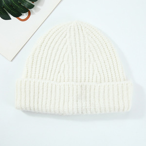 Unisex Wholesale Custom Outdoor Travel Logo Winter Knit Embroidery <strong>Fluffy</strong> Fuzzy High Quality Mohair Beanie <strong>Hats</strong> - Product Image 4