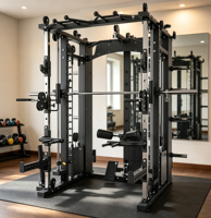 Appareil de musculation multifonctionnel tout-en-un avec Smith Machine et Low Row pour la maison et le commerce