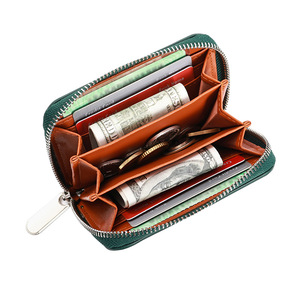 กระเป๋าสตางค์หนังผู้หญิงแบบขายส่ง ซิปคู่ ความจุเยอะ ใส่บัตรเครดิตได้ กระเป๋าคลัทช์สุภาพสตรี - Product Image 3