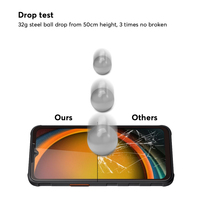 Protecteur d'écran en verre trempé 2.5D Full Cover pour Samsung Galaxy X Cover 7/7 Pro
