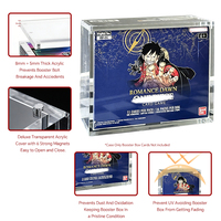 Boîte de présentation en acrylique transparente de haute qualité, personnalisée pour le jeu de cartes One Piece, avec rangement