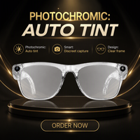 Lunettes Intelligentes M65 AI à Monture Transparente, Audio, Appel Bluetooth, Enregistrement, Caméra 1080P