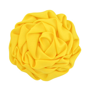 Pince à cheveux florale vintage en satin fait main, motif bourgeon de rose, 8 cm, pour enfants, très vendue - Product Image 5