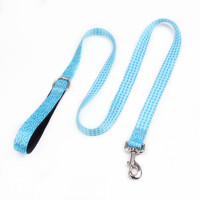 Laisse pour chien de compagnie de style luxe personnalisé, petit, moyen, grand échantillon gratuit, sans minimum de commande, en nylon avec mousqueton pivotant, logo imprimé