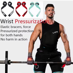 สายรัดข้อมือไนลอนสำหรับออกกำลังกายการเพาะกายยกน้ำหนัก - Product Image 2