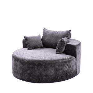 हॉट सेलिंग राउंड लिविंग रूम फर्नीचर अवकाश सोफा आलसी लोग उच्च घनत्व वाले फोम सोफे नरम और आरामदायक - Product Image 4