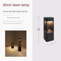 Lampe de pelouse LED extérieure étanche IP65 en aluminium, lumière chaude, angle de faisceau de 270 degrés pour jardin, villa, paysage, parc, chemin, herbe
