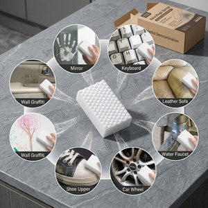 Éponge <span class=keywords><strong>magique</strong></span> en mélamine haute densité pour salle de bain et cuisine, bloc de nettoyage, éponge nano, <span class=keywords><strong>gomme</strong></span> à effacer - Product Image 3