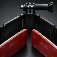 Support de caméra d'action robuste et léger pour casque de moto, réglable sur 3 axes, universel, sans perçage, avec adhésif VHB 3M, fixation mentonnière