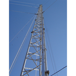 NGOÀI TRỜI 3g Viễn Thông lò vi sóng tháp ăng ten 60M 80M <span class=keywords><strong>90M</strong></span> 100M 120m phạm vi mạ kẽm lưới thép guyed tháp làm bằng thép góc - Product Image 1
