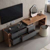 Ensemble table de toilette en bois pour chambre à coucher coiffeuse de maquillage armoire de rangement moderne commode à tiroirs table avec ensemble de chaises