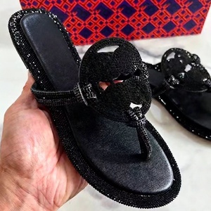 Sandalias Planas de Lujo con Pedrería para Mujer 2026, Parte Superior de Gamuza Transpirable, Chanclas de Playa, Zapatos Casuales de Verano para Exteriores para Damas - Product Image 5