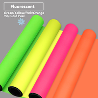 Film DTF Fluorescent pour Impression Textile Vive – Matériau de Transfert à Froid avec Options de Couleurs Rose, Jaune, Orange, Vert