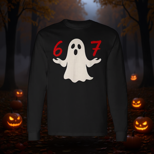 Six Seven Meme 6 7 T-shirt à manches longues pour costume de fantôme d'Halloween - Product Image 3