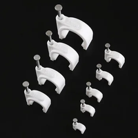 Clips de câble en nylon de 14 mm, clips de câble plats en plastique, pour fixer les fils