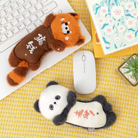 Al por mayor: Reposamuñecas de peluche con diseño de mapache y ratón de la serie de animales de dibujos animados, para ordenador, oficina, escritura, regalo