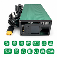 Chargeur de batterie pour véhicule électrique 1350W, courant de charge réglable de 2A à 15A pour les systèmes d'alimentation des véhicules à énergie nouvelle