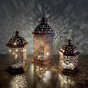 RICHSHINING Traditional Eid Mubarak Ramadan Decoration LED Moon <strong>Lantern</strong> Outdoor Hanging Lamp <strong>Islamic</strong> Art Led Hanging <strong>Lantern</strong> - Product Image 2